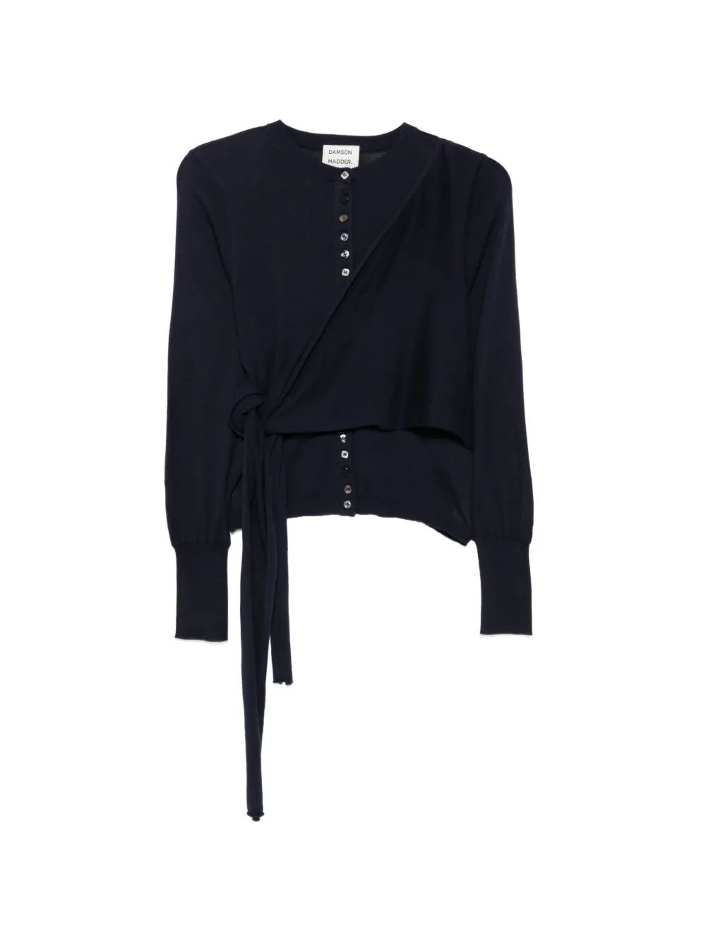 DAMSON MADDER Venna wrap cardigan - Nero