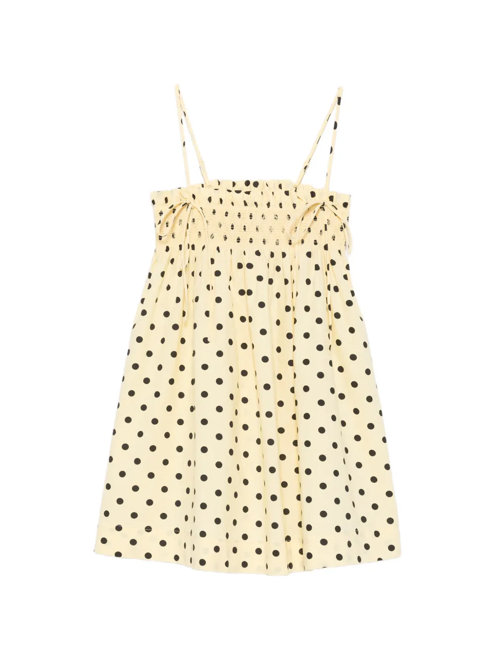 DAMSON MADDER Lilo polka-dot mini dress - Gelb