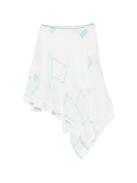 DAMSON MADDER falda midi Corinne bordada