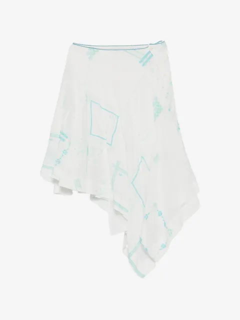 DAMSON MADDER Corinne embroidered midi skirt