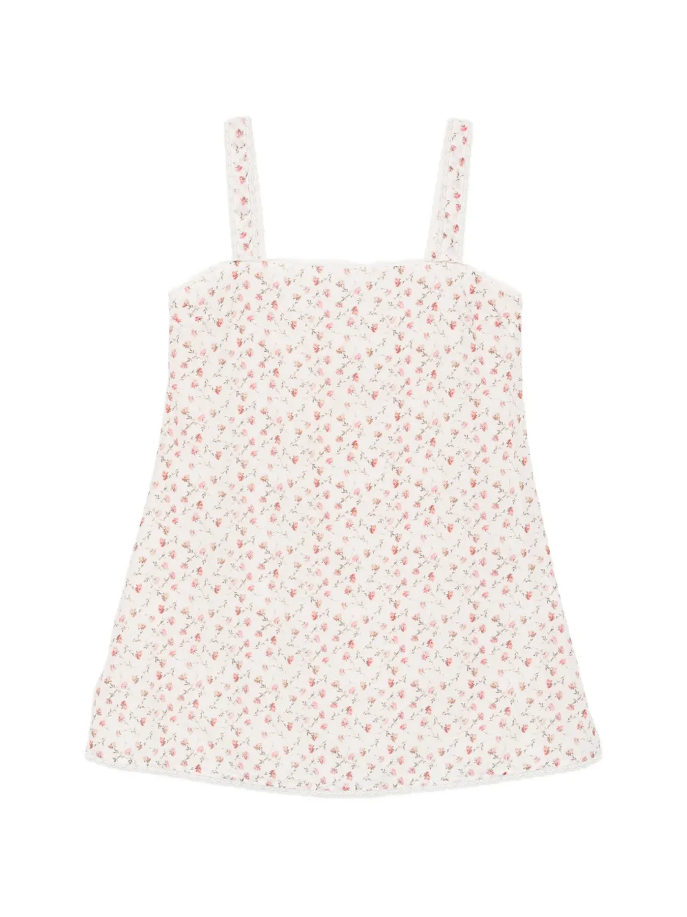 Posse Charlotte floral-print cotton mini dress - Toni neutri
