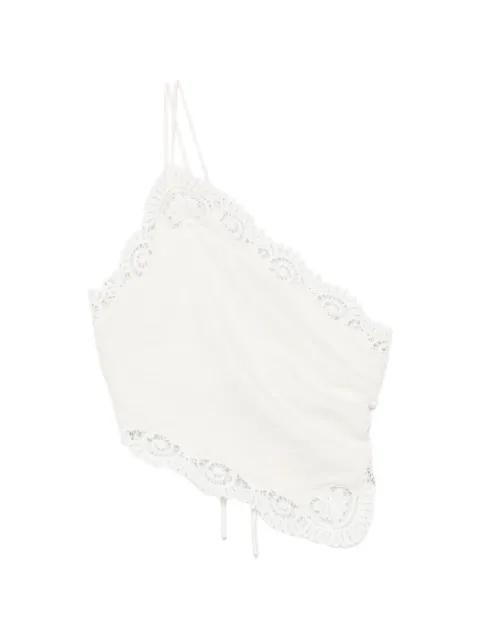Posse blusa Darya con ribete de encaje