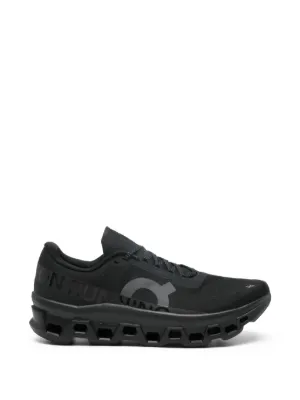 On Cloudmonster Void lace-up Panelled Sneakers | Black | FARFETCH