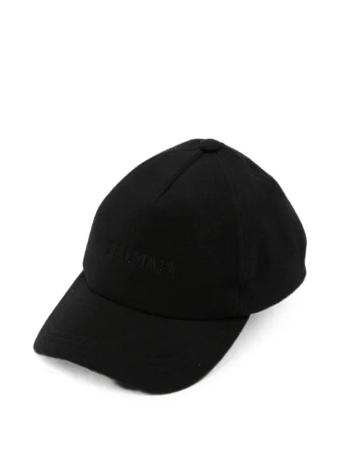 Balmain logo-embroidered wool cap