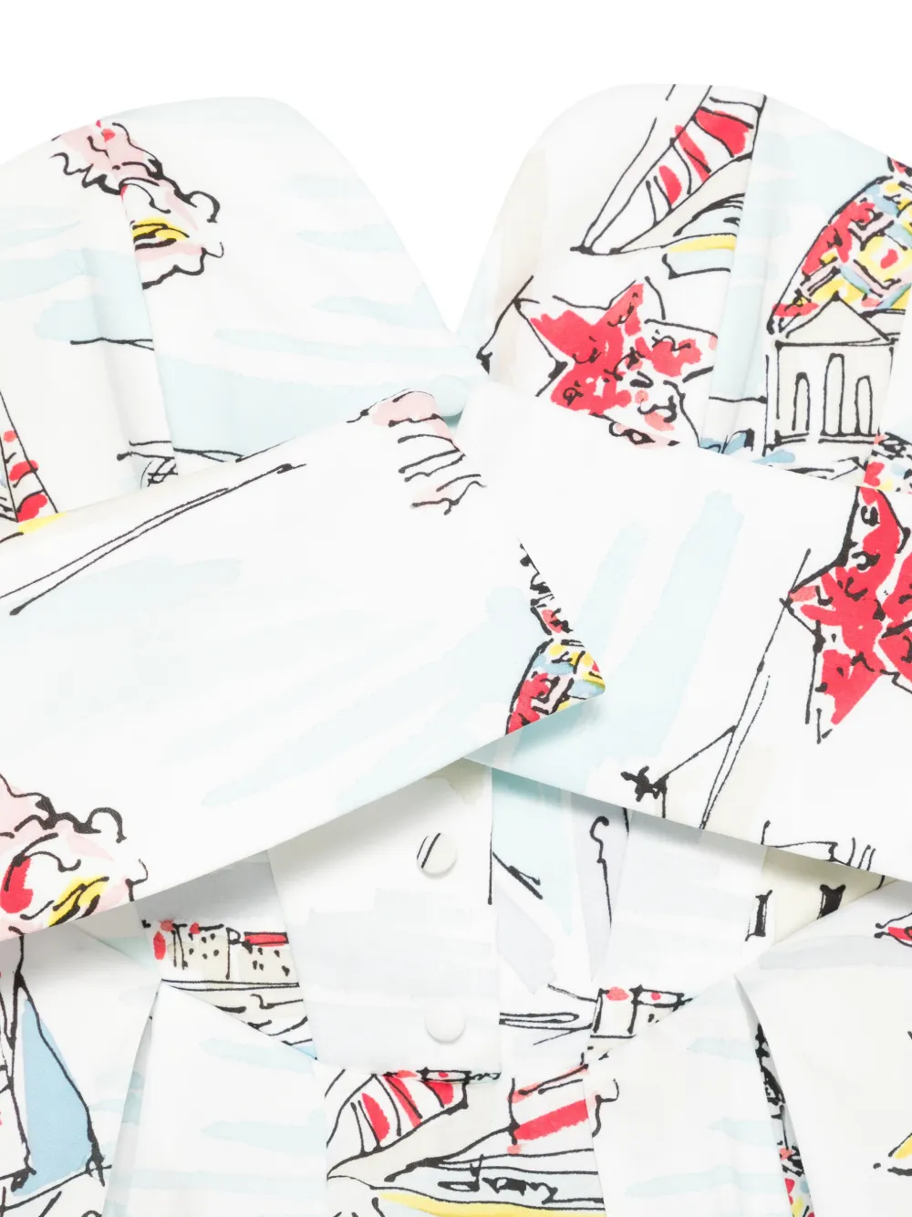  Antonio Marras Strapless Printed Dress - White 