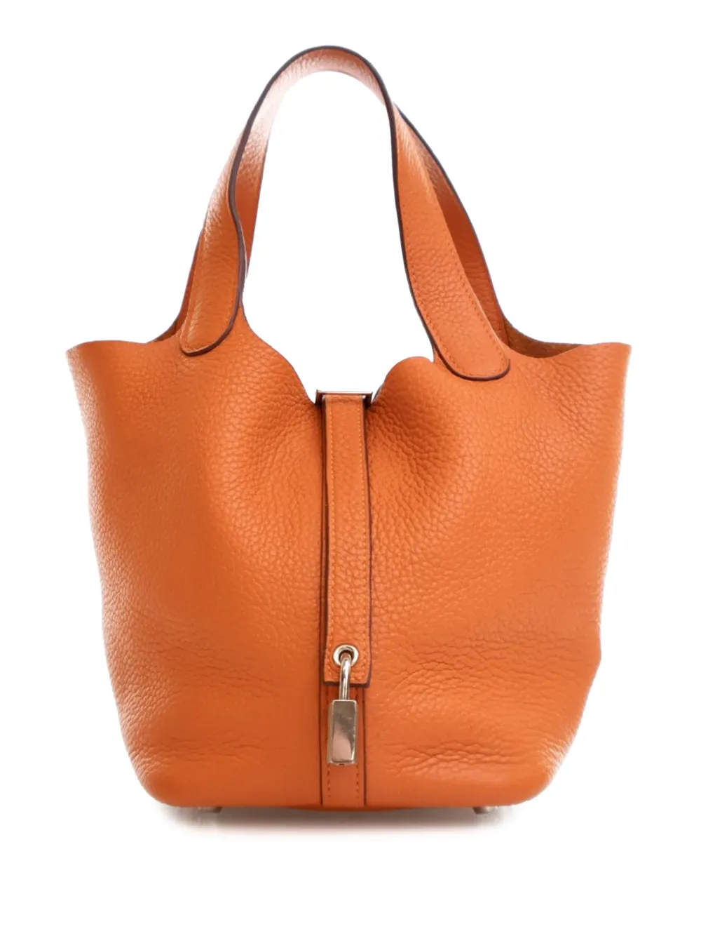 Hermès Pre-Owned 2013 Clemence Picotin Lock 18 handbag - Arancione