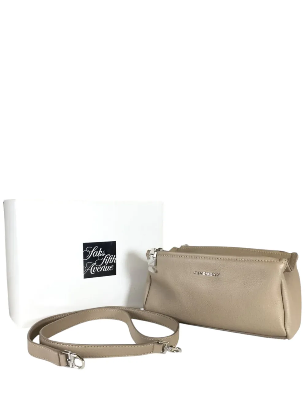 2021 Mini Goatskin Pandora Box Crossbody Bag