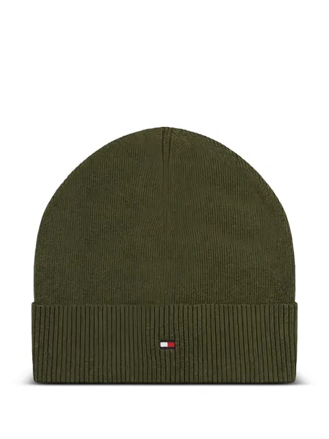Tommy Hilfiger flag-detail beanie hat