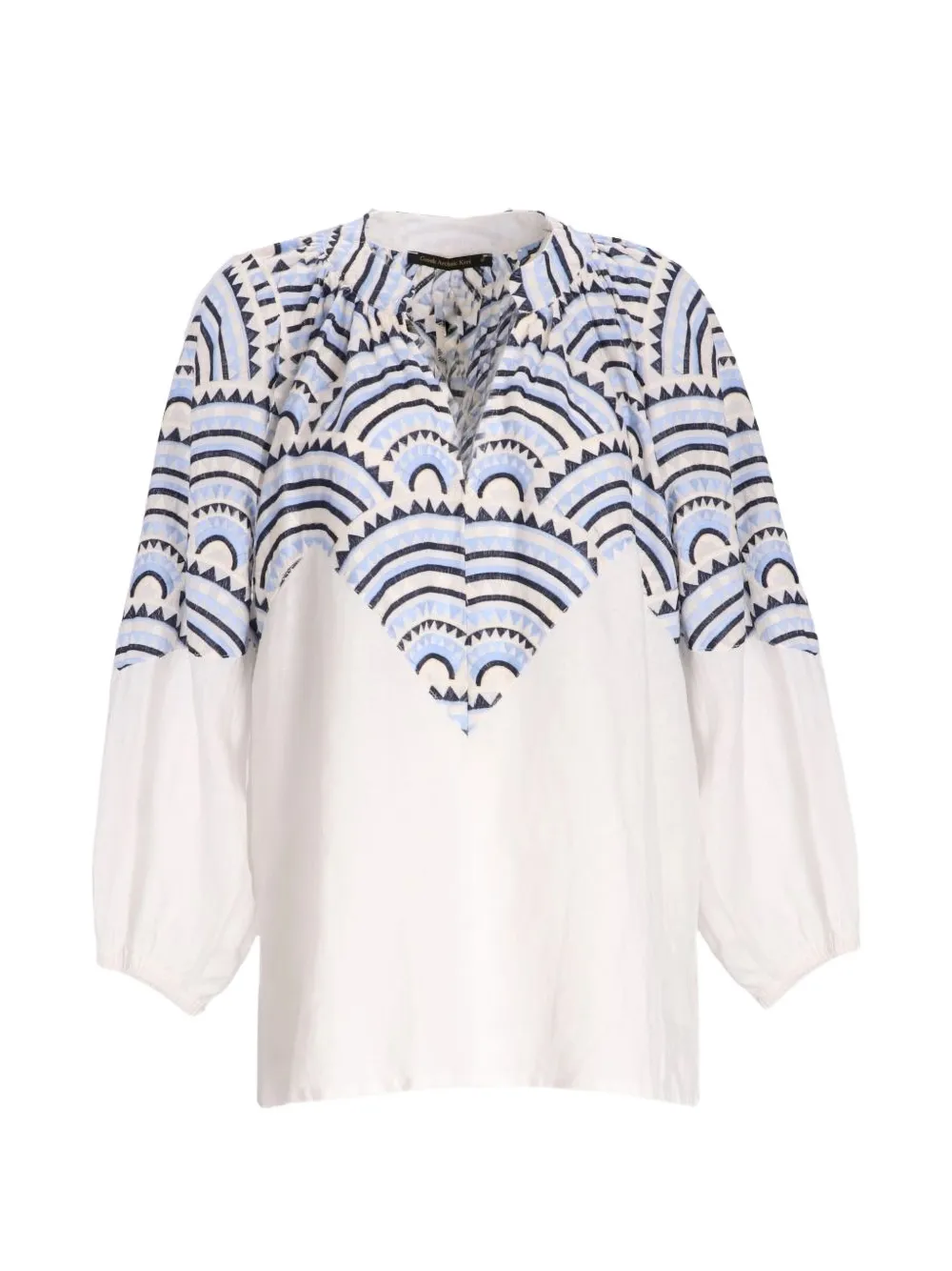 GREEK ARCHAIC KORI Blusa a triangolo - Bianco