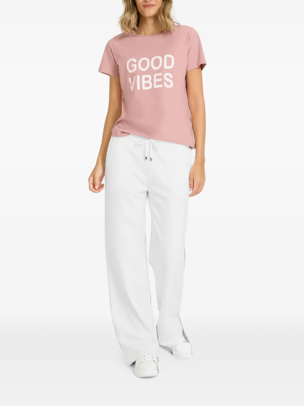 Juvia T-shirt met print Roze