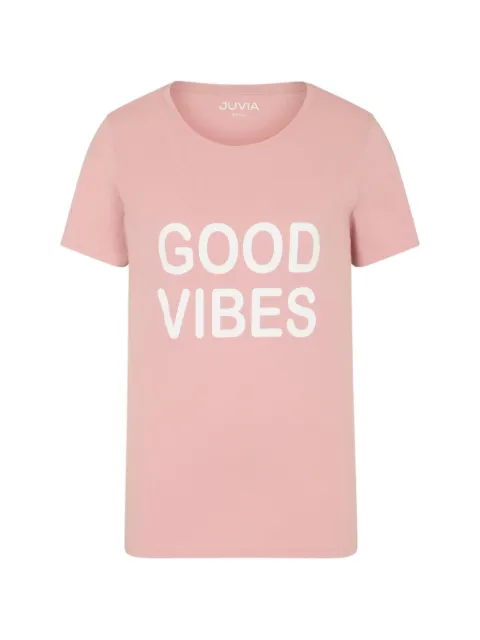 Juvia Christina letter-print T-shirt