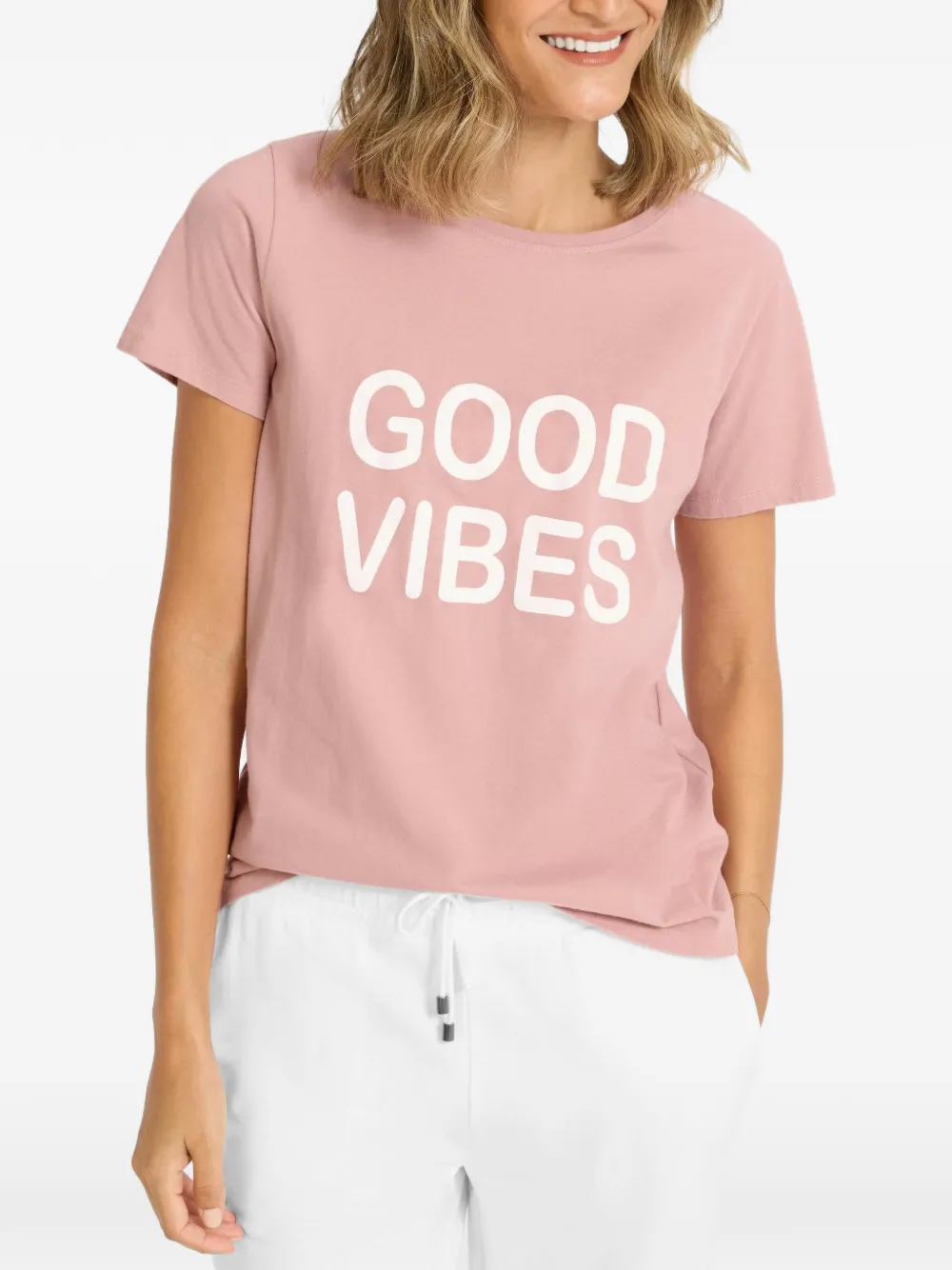 Juvia T-shirt met print Roze