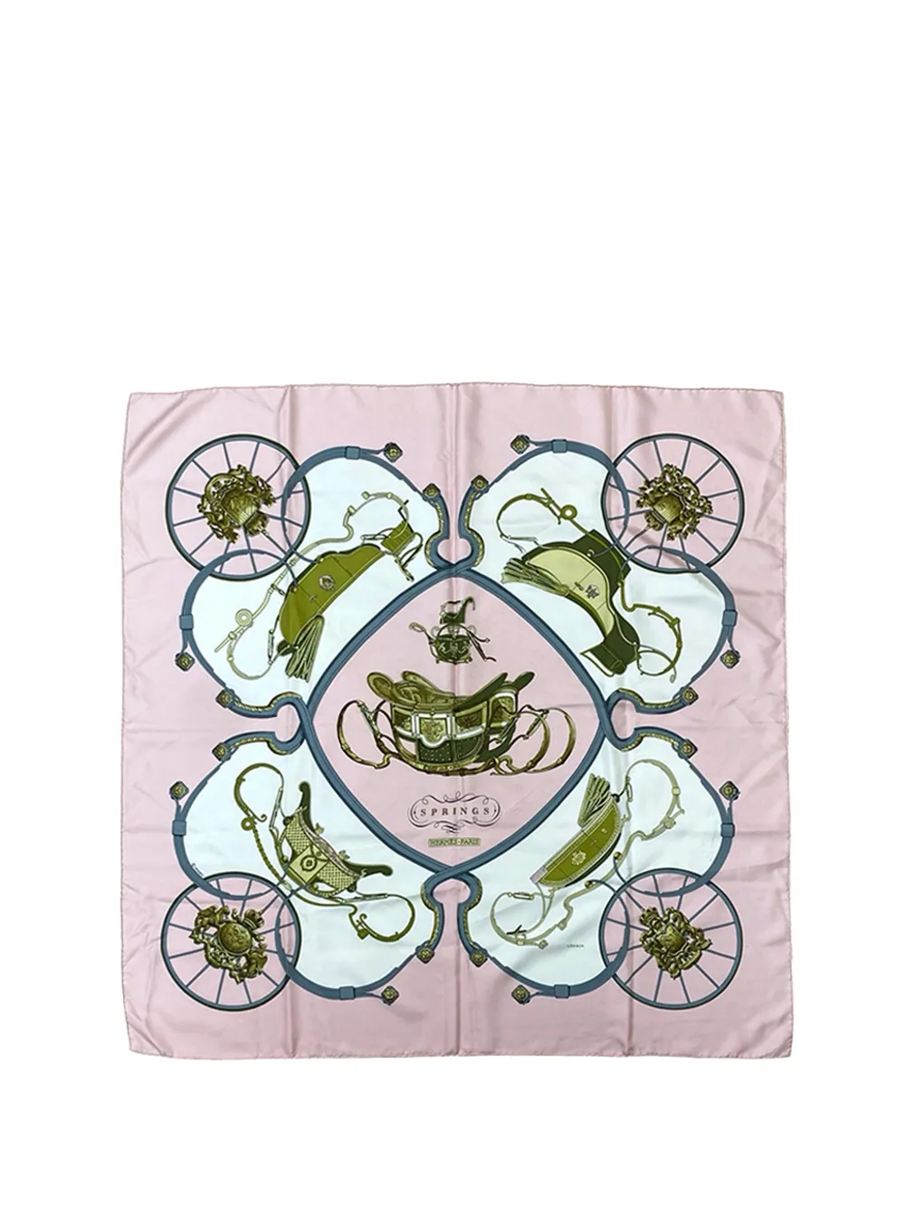 Hermès Pre-Owned 2000-2020 Springs Silk Scarf 90 scarves - Rosa