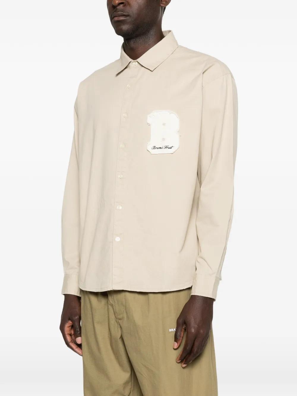  Bram’s Fruit Logo-detail Shirt - Neutrals 