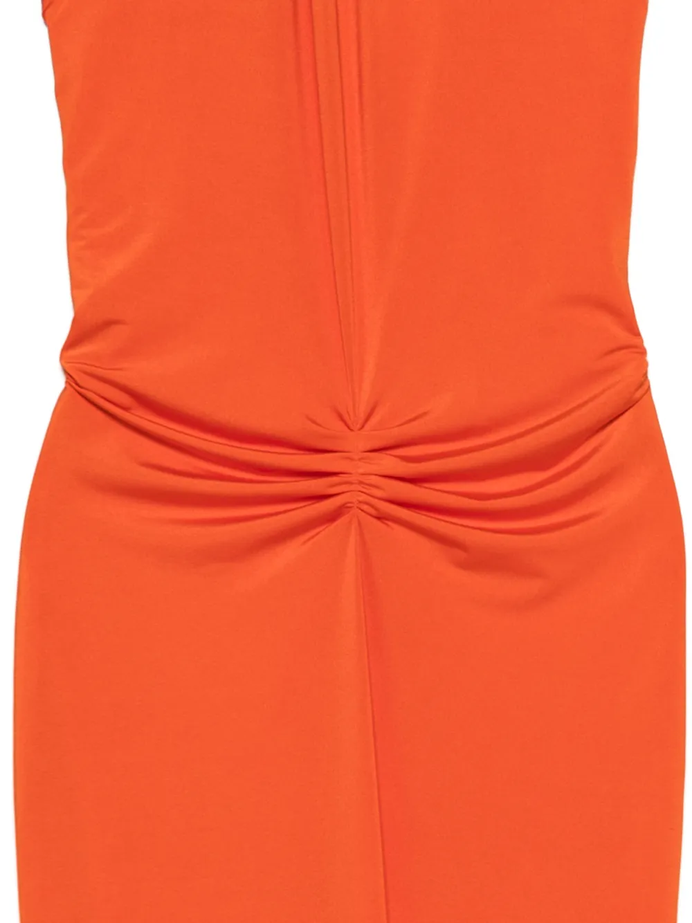  Raquel Diniz Halter Gathered Dress - Orange 