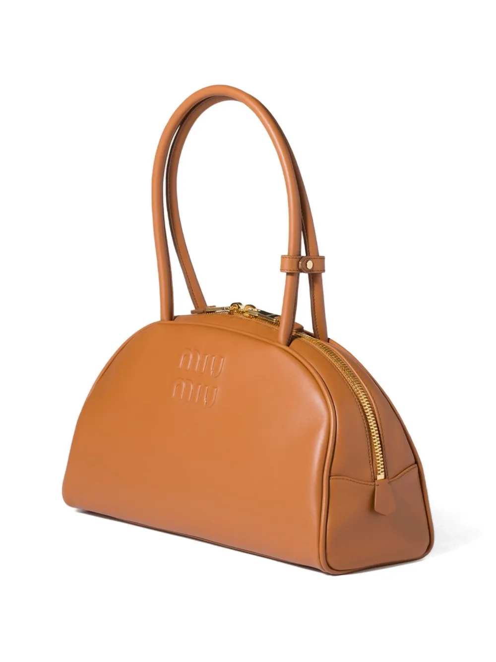 Miu Beau leren tas Bruin