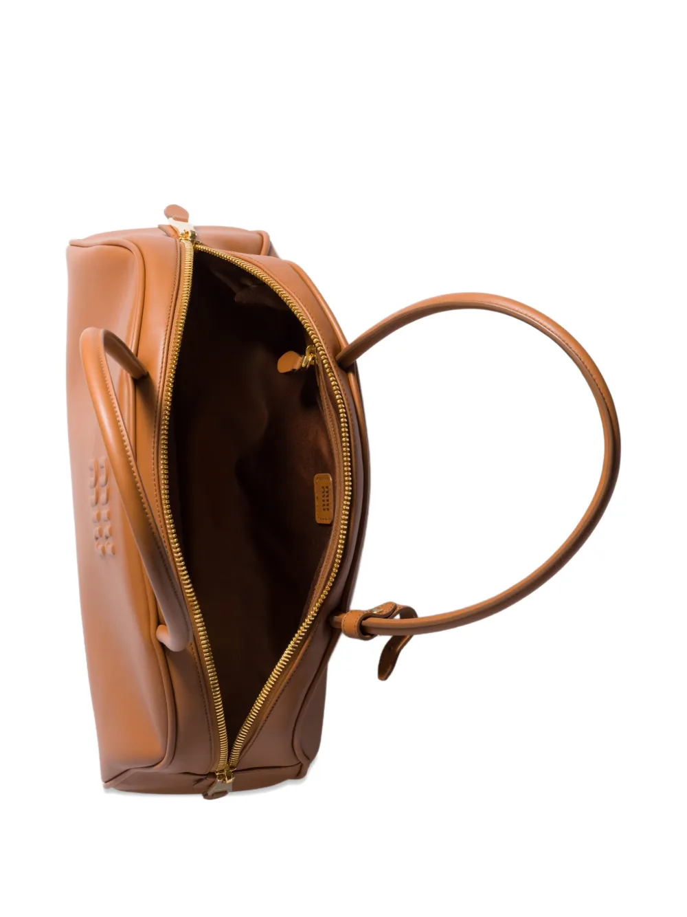 Miu Beau leren tas Bruin