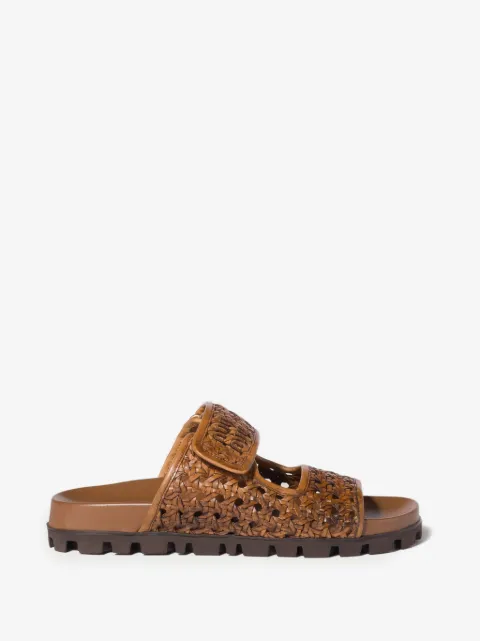 Miu Miu woven leather sandals