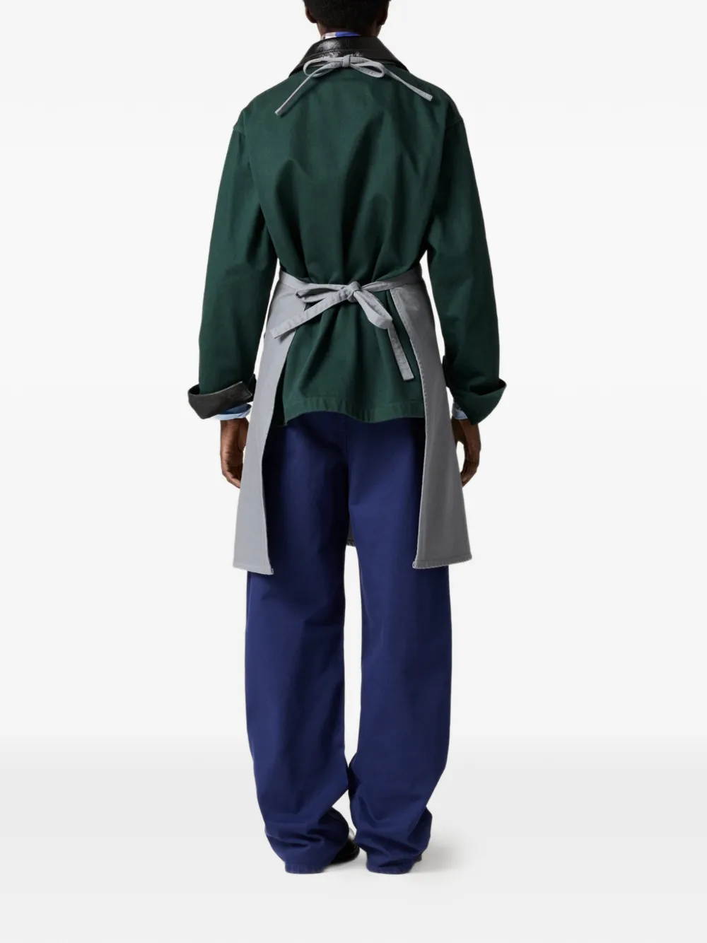  Miu Miu Patch-pocket Logo Jacket - Green 