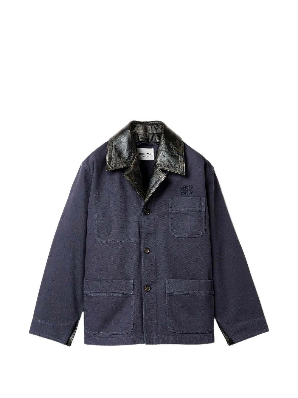 Miu Miu Giacca con ricamo - Blu