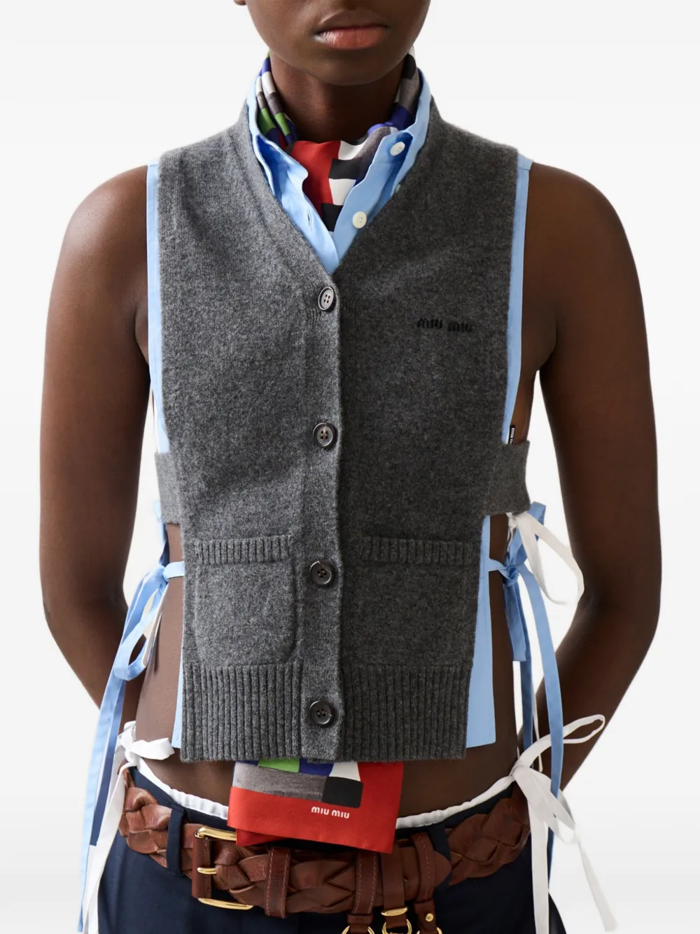 Miu Kasjmier vest Grijs