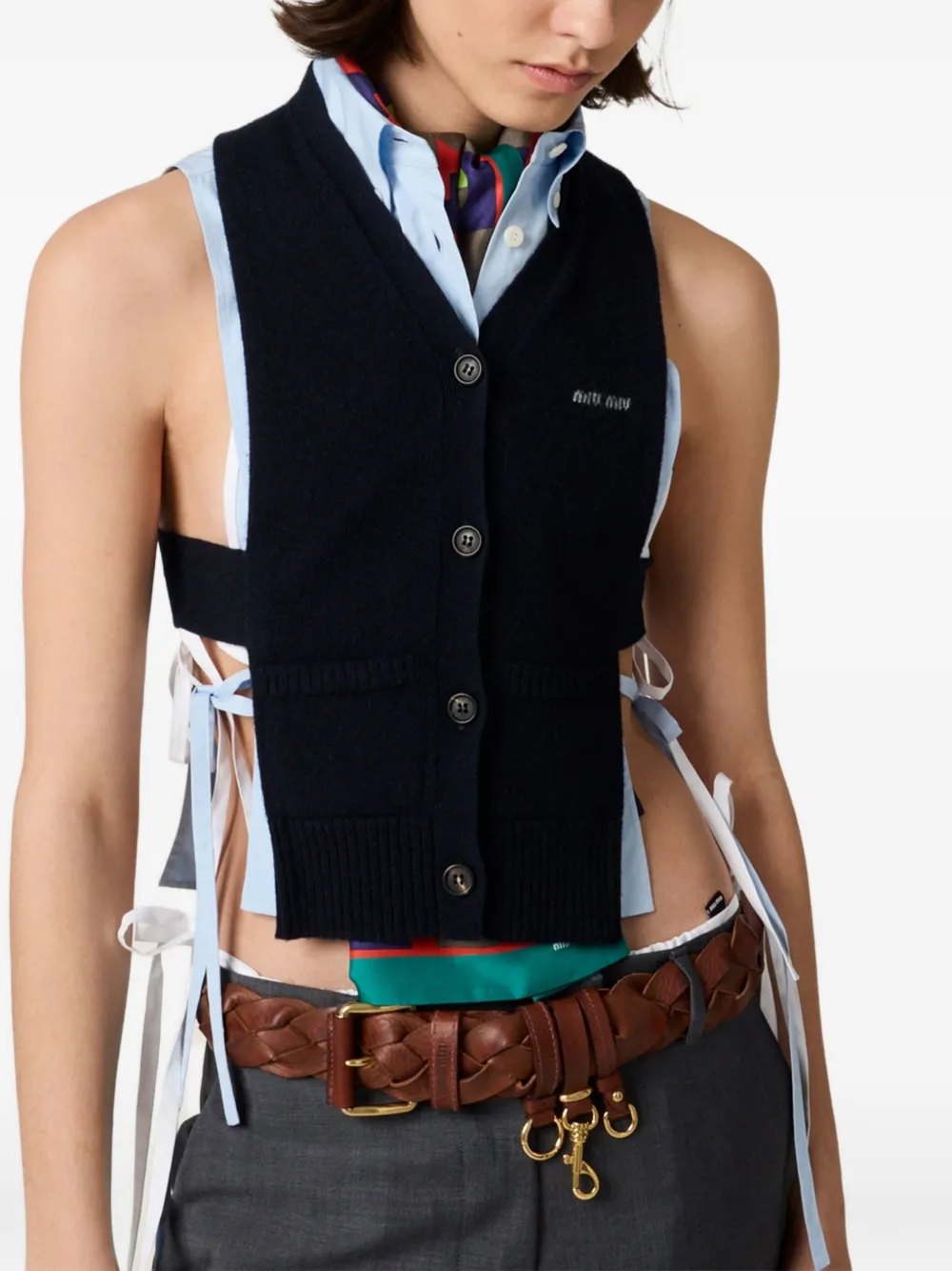Miu Kasjmier vest Blauw