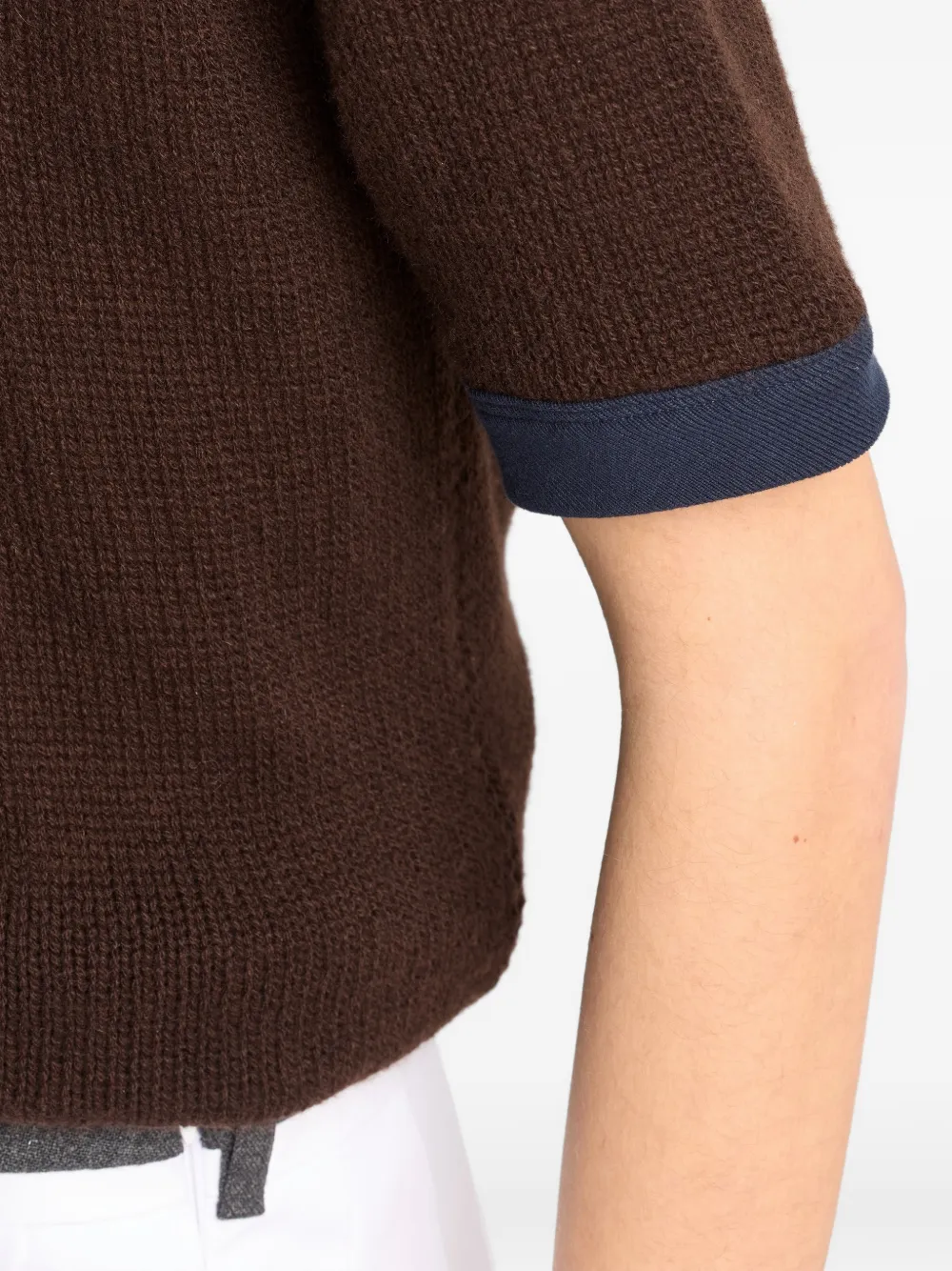 Prada Trui met korte mouwen Bruin