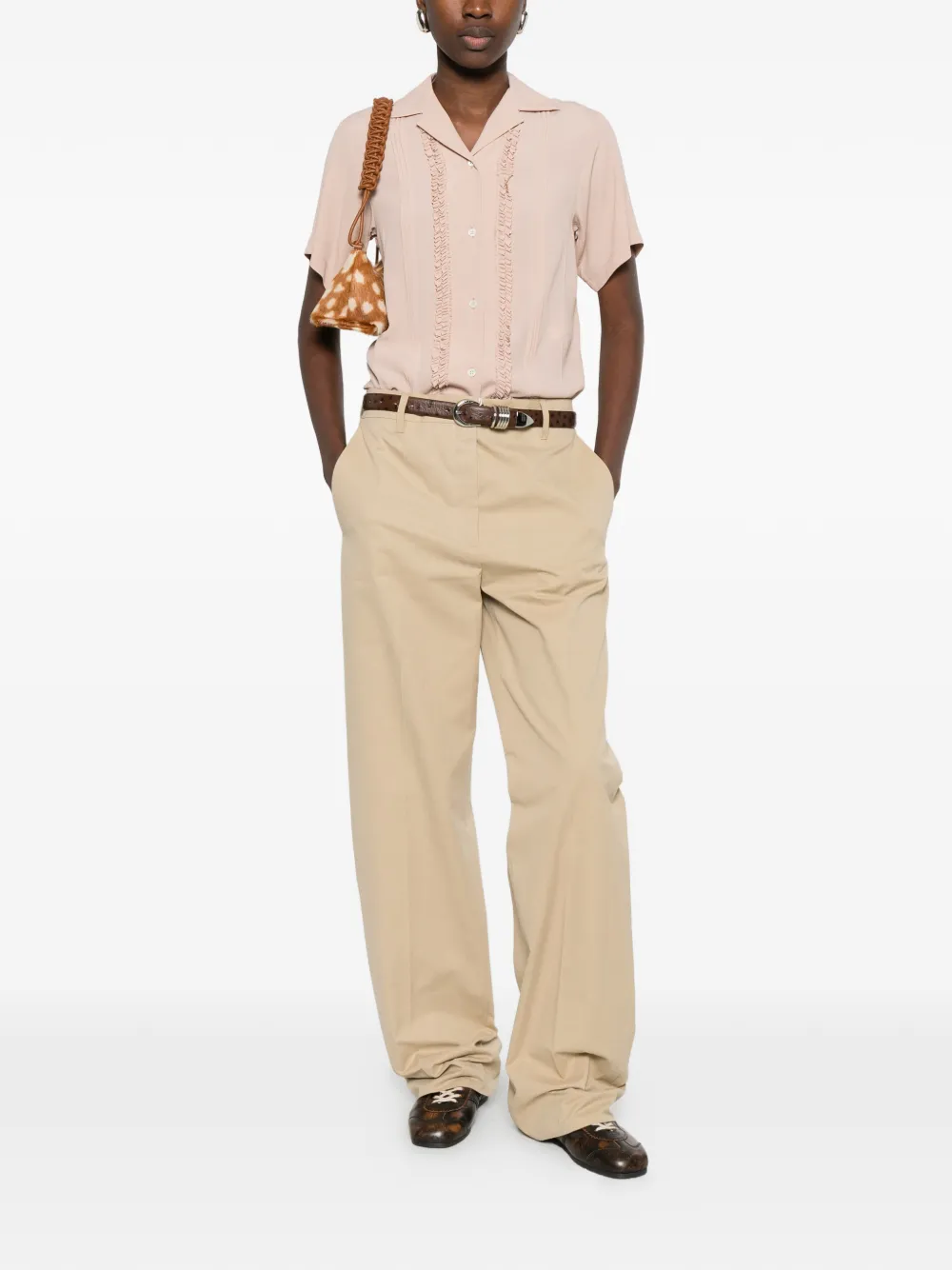  Nº21 Ruffled Shirt - Pink 