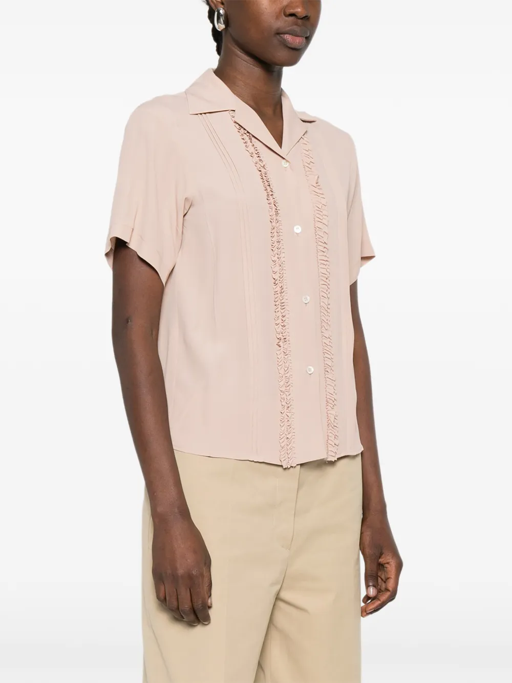  Nº21 Ruffled Shirt - Pink 