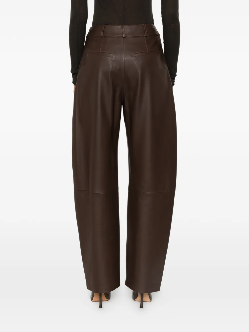 Arma Charlotte leren broek Bruin