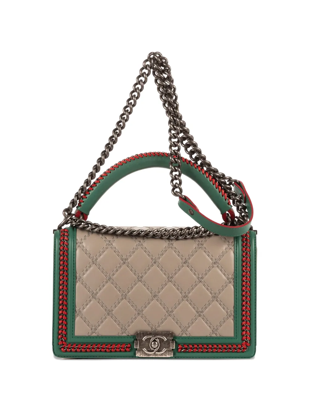 CHANEL Pre-Owned medium quilted-design tote bag - Toni neutri