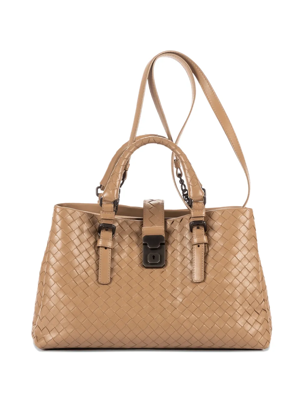 Bottega Veneta Pre-Owned medium Roma woven tote bag - Toni neutri