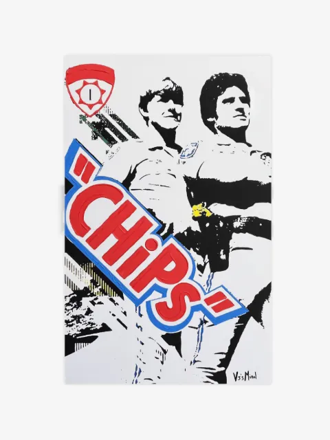 Vj’s Mind Chips Malerei mit Prägung