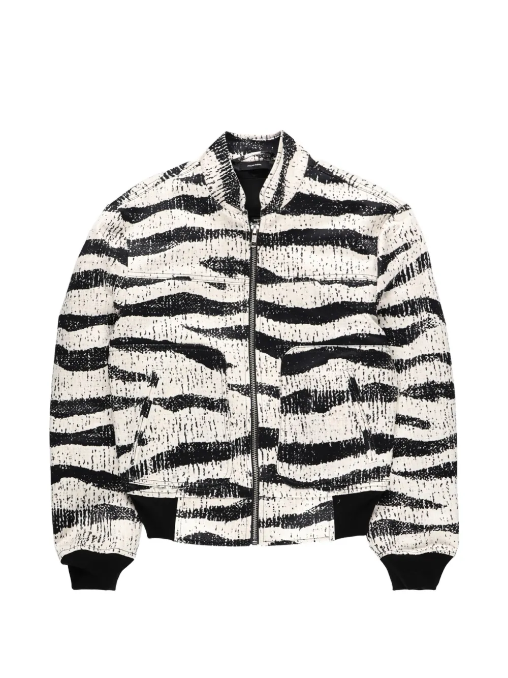 R13 stand-collar jacket - Bianco