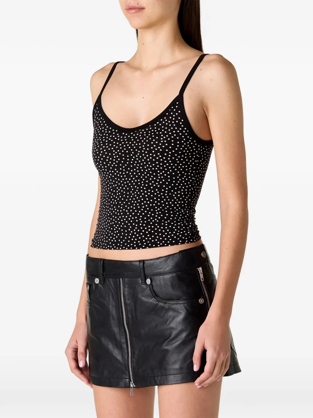  R13 Polka Dot Top - Black 