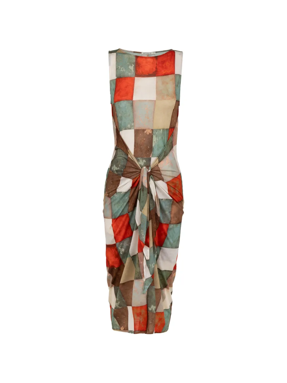 Lenny Niemeyer knot patchwork dress - Toni neutri