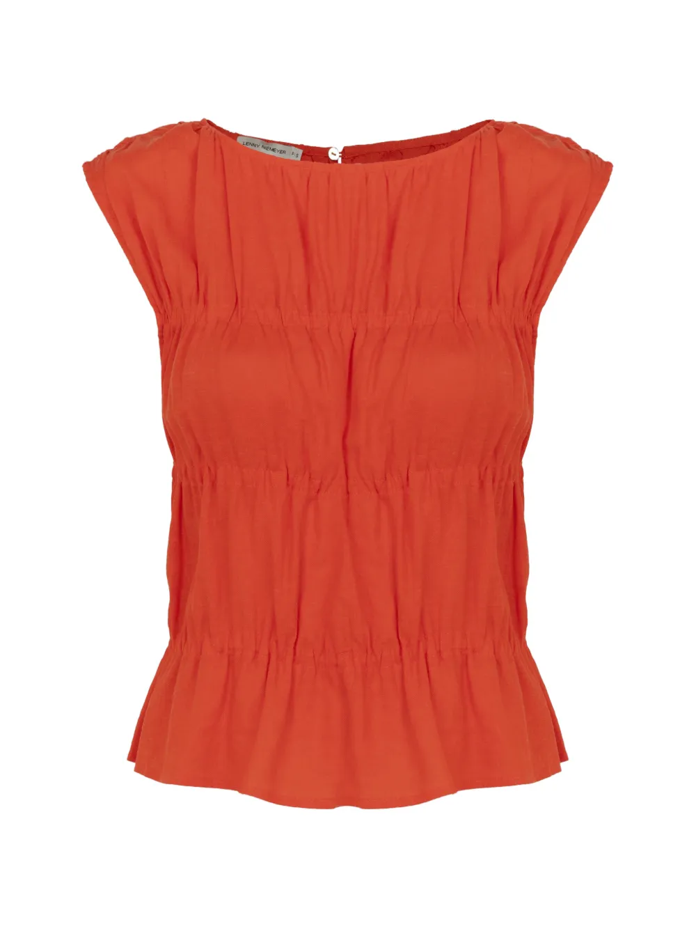 Lenny Niemeyer gathered linen blouse - Arancione