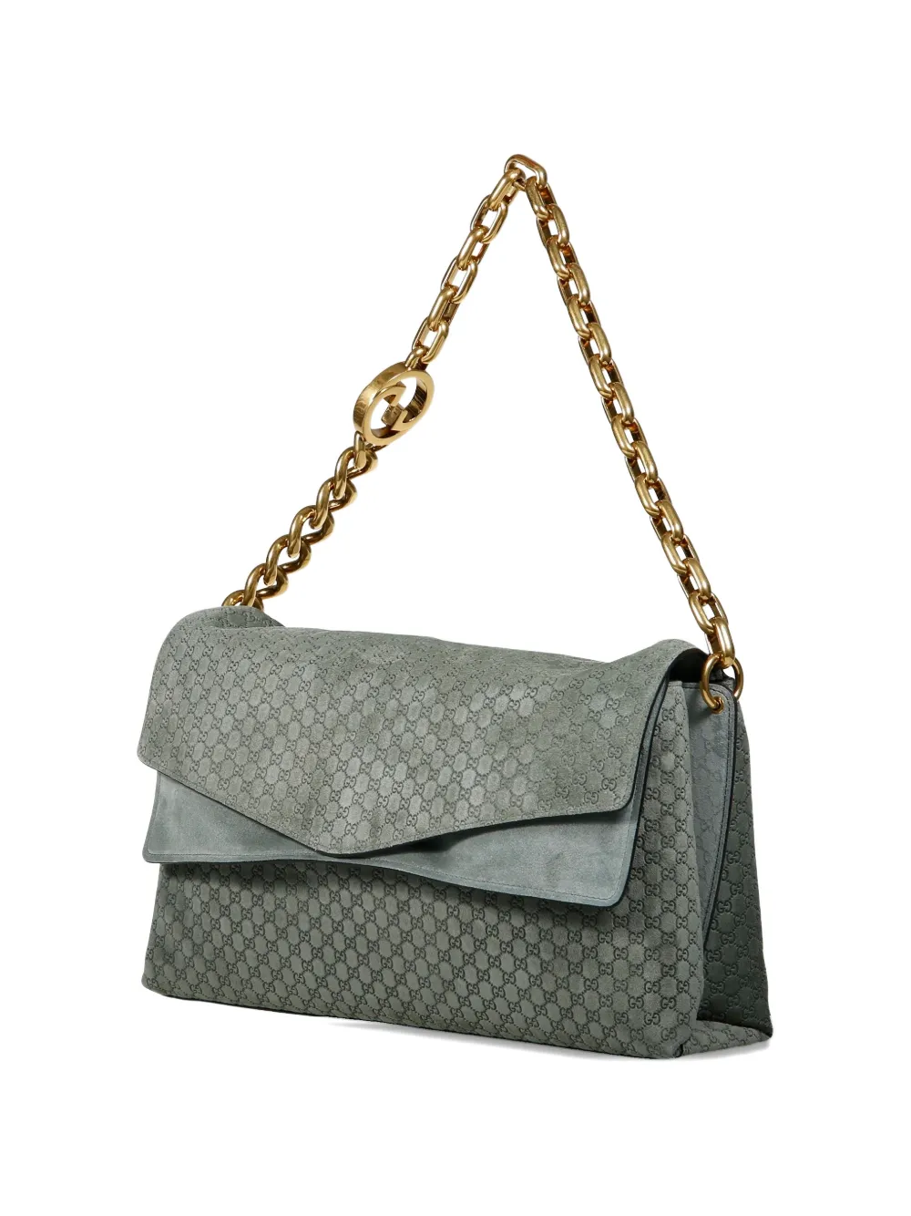 large suede shoulder bag