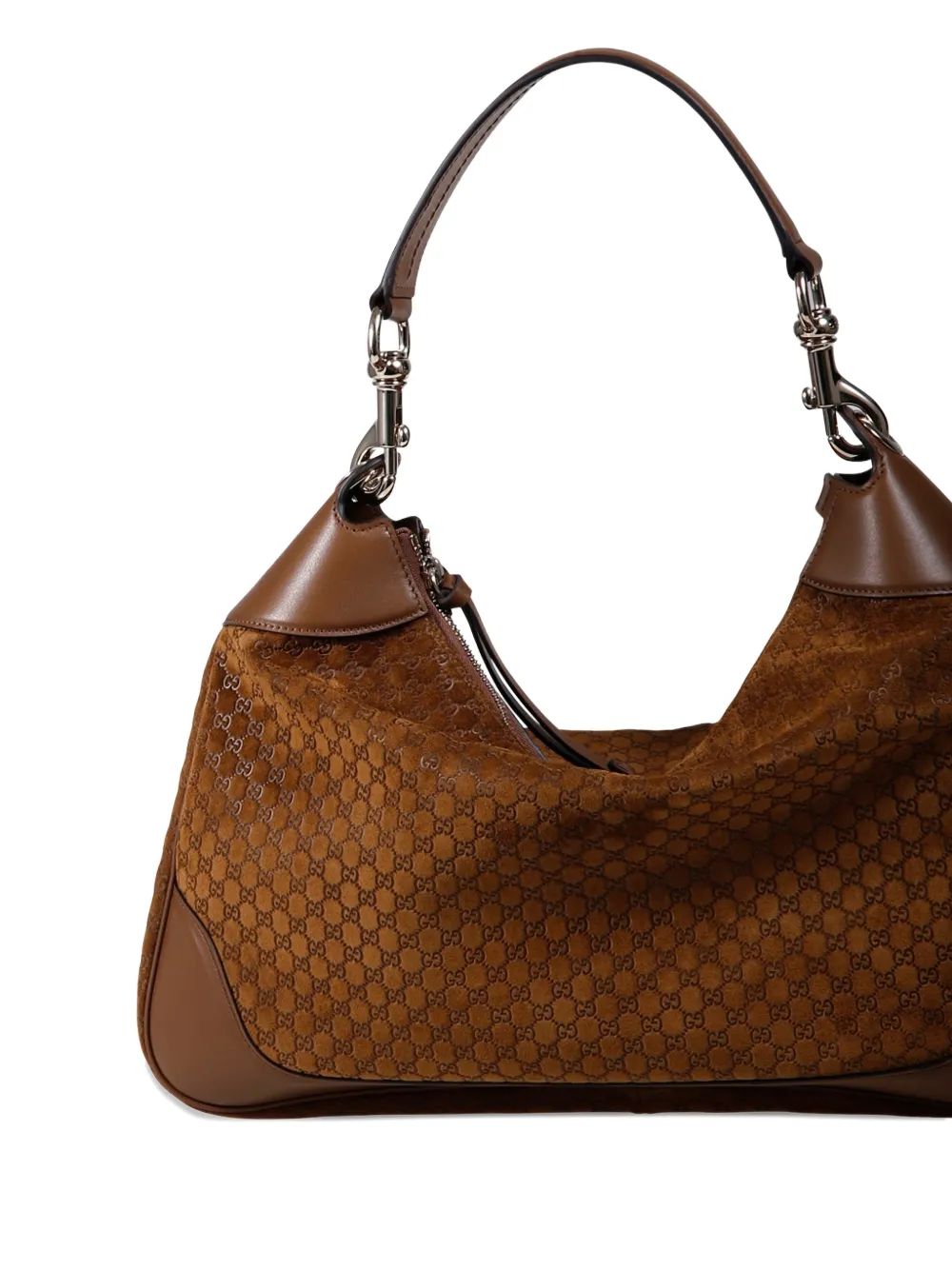 Gucci Medium B schoudertas Bruin