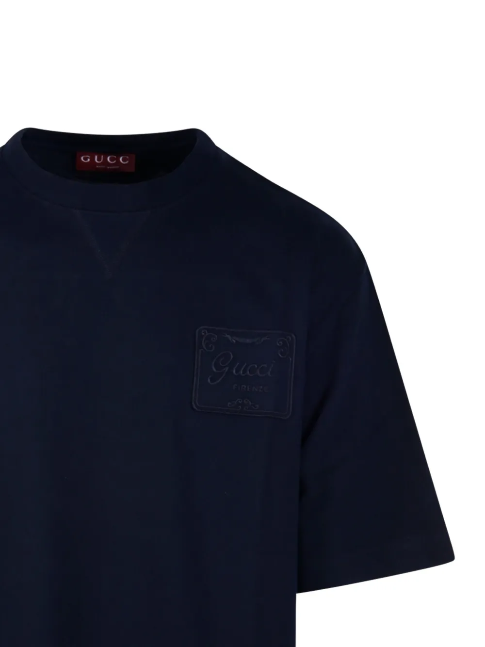 Gucci T-shirt verfraaid met patch Blauw