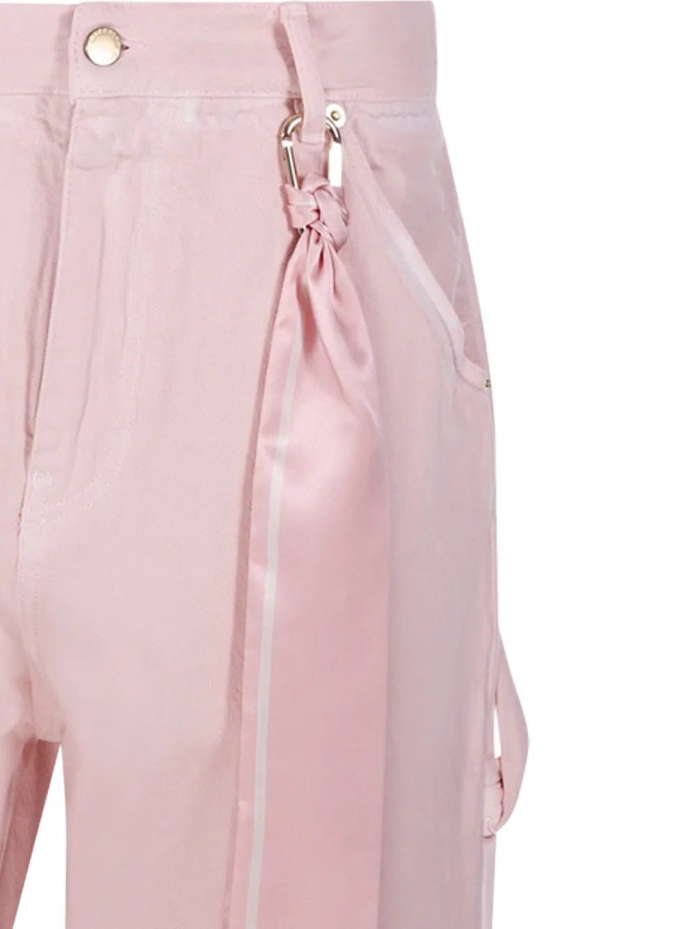 DARKPARK Jeans met sjaaldetail Roze