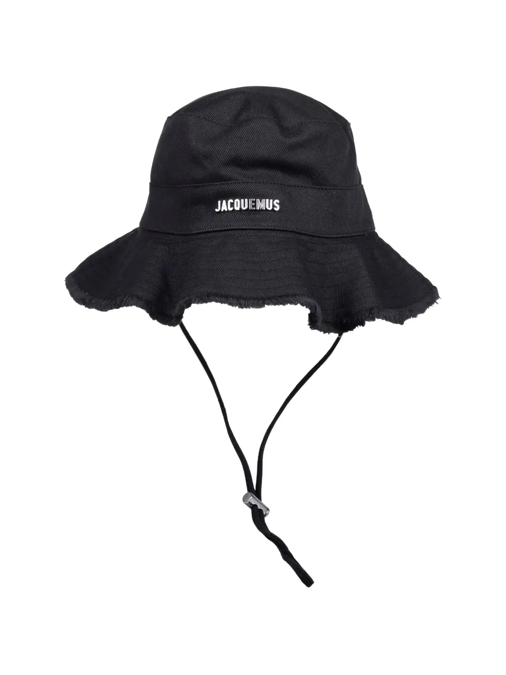 Jacquemus Artichaut frayed trim hat - Nero