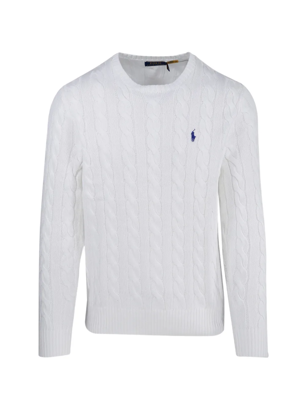 Ralph Lauren Collection cable-knit crew neck sweater - Bianco