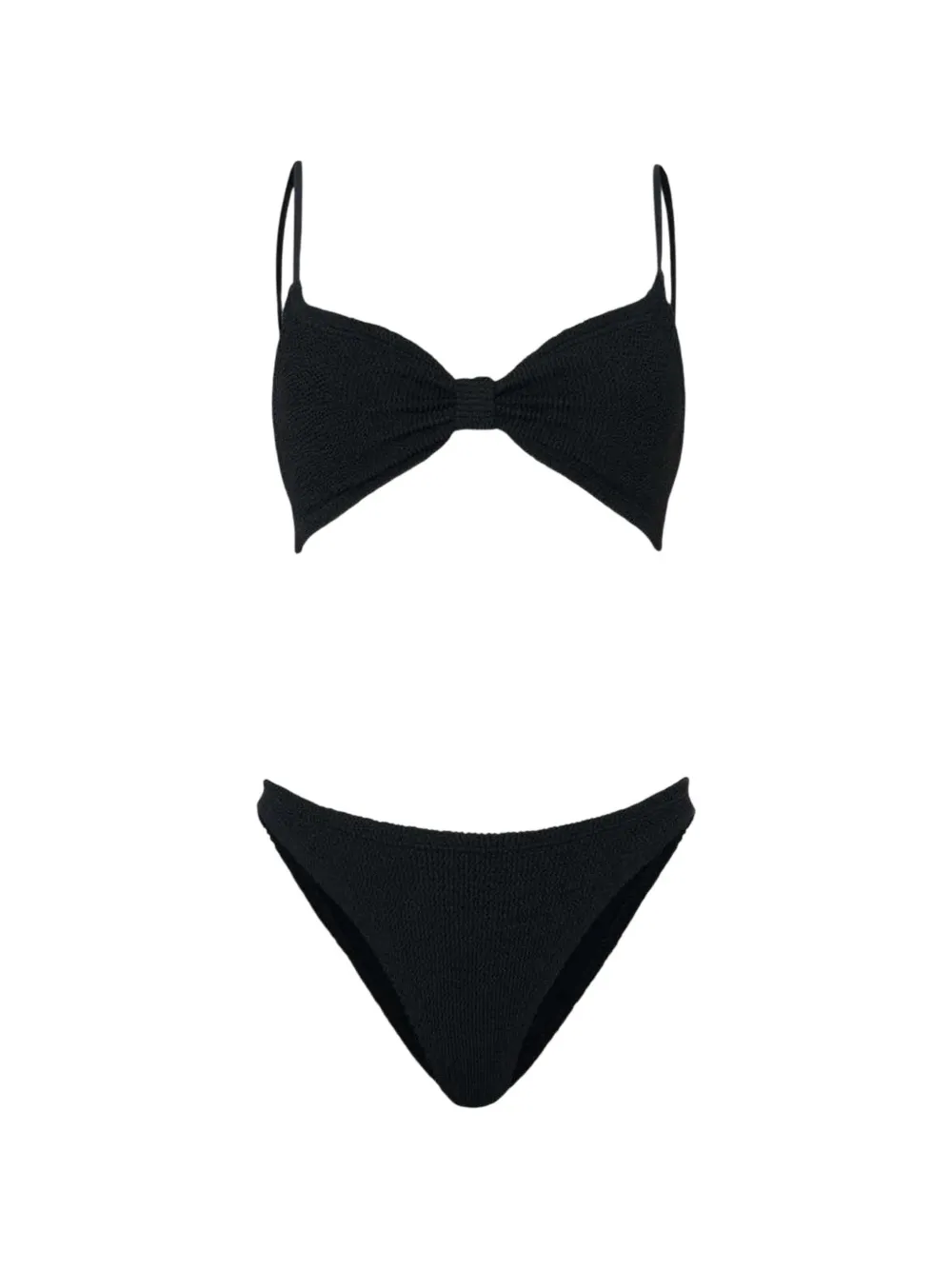 Hunza G Alicia spaghetti-strap bikiniset - Nero