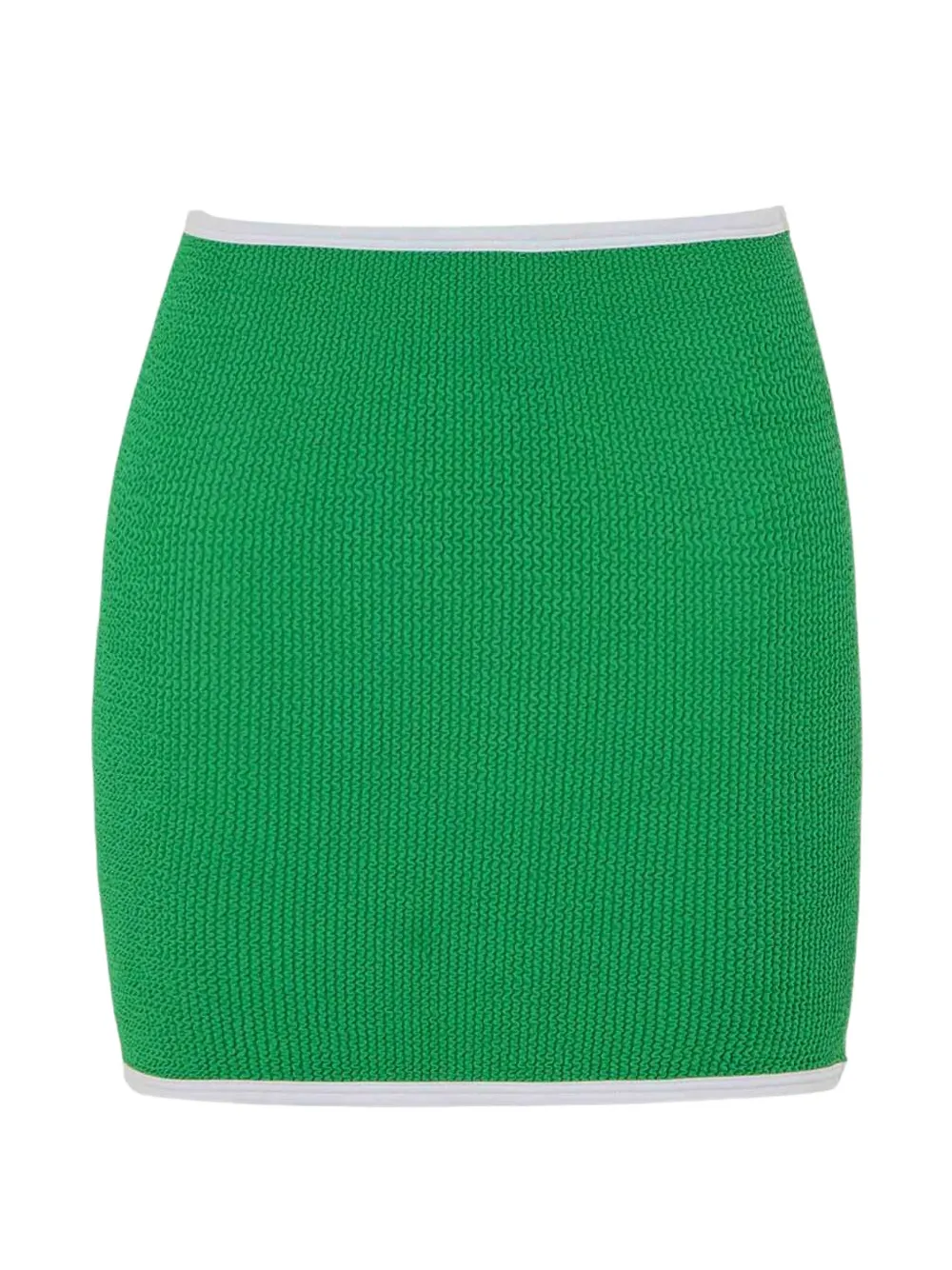 Hunza G Devyn crinkle skirt - Verde