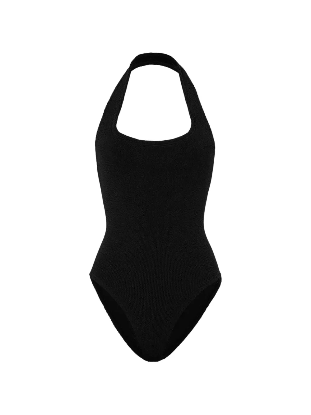 Hunza G Sandy round-neck swimsuit - Nero