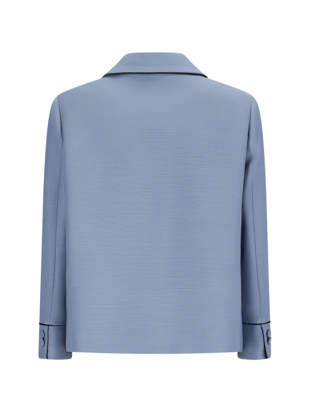  Fendi Piped Blouson Jacket - Blue 