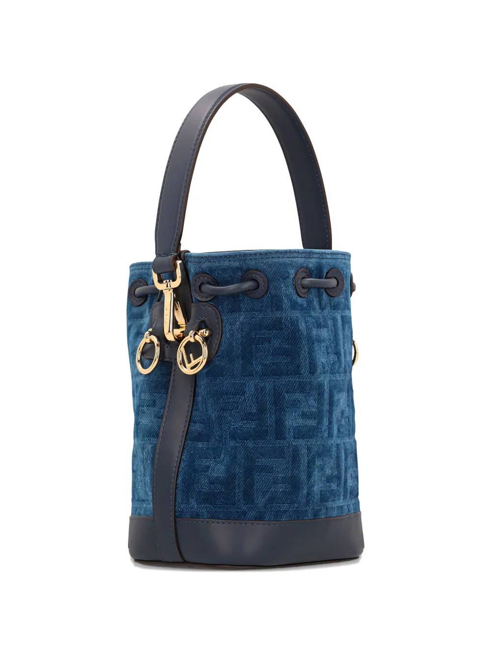  Fendi Mini Mon Tresor Bucket Bag - Blue 