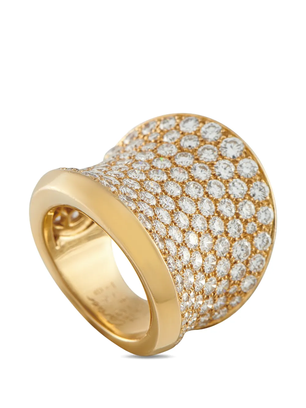 Cartier diamond yellow gold chalice ring - Oro
