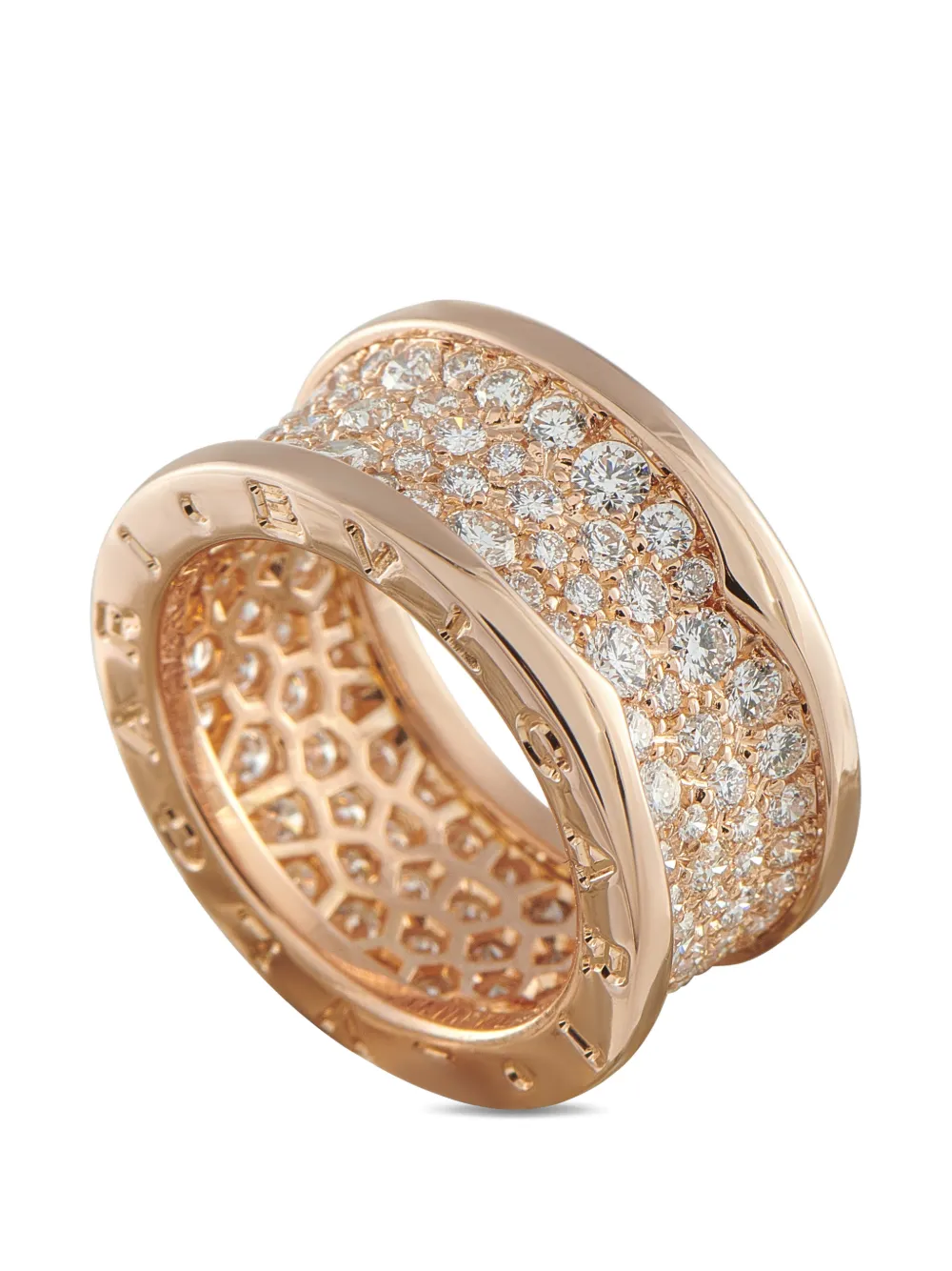 Bvlgari Pre-Owned diamond rose gold ring - Rosa